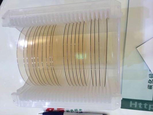 Harga yang pantas 6N Purity DSP Surface Undoped HPSI Dummy Prime Grade SIC Wafer on line