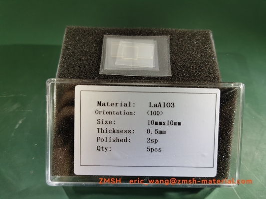 Harga yang pantas 0.5mm LaAlO3 Crystal Wafer LAO Substrat Kristal Tunggal on line