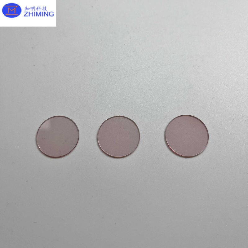 Titanium Sapphire Crystal Optical Windows Kekerasan Tinggi Ukuran Disesuaikan Transparansi yang sangat baik untuk tujuan optik