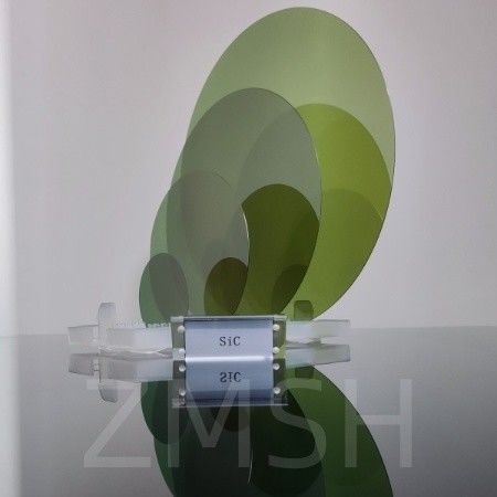 SiC Wafer 4H tipe N Silicon Karbida kelas 2 inci 4 inci 6 inci 8 inci DSP Disesuaikan