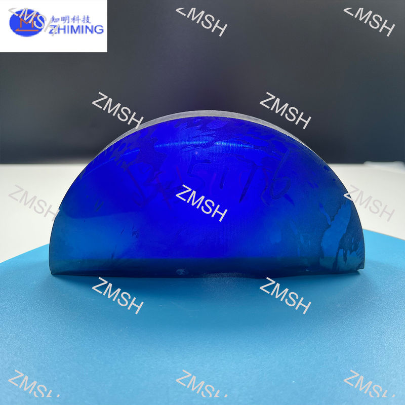 Moissanite Batu permata mentah Royal Blue Sintetis SiC Monocrystal Kekerasan Mohs 9,25 Bahan baku untuk perhiasan