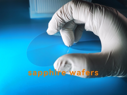 Harga yang pantas 2 inci 4 inci 6 inci Sapphire Wafer Substrat Kristal Tunggal C Salah Potong Gelar M Pesawat on line