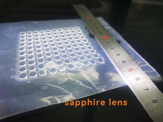 Harga yang pantas Al2O3 Custom Single Crystal Sapphire Laser Cut Kaca Jendela Dia5.5 x 0.5mmt DSP on line