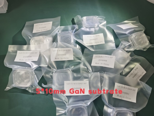Harga yang pantas A-Axis Gallium Nitrida Wafer HVPE Free Standing Chip Template 5x5 / 10x10 / 5x10 Mm on line