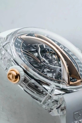 Harga yang pantas Kaca Optik Kustom Sapphire Crystal Watch Case Bezel Parts C-axis on line