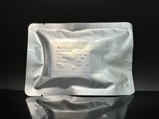 Harga yang pantas 2 Inci GSGG Gd3 ( Sc2Ga3 ) Bahan Substrat Kristal O12 SGGG CaMgZr GGG TGG on line