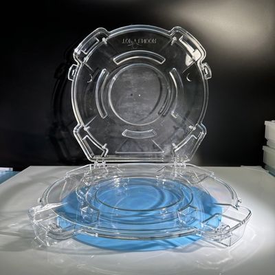 12 inci 300mm Polypropylene Single Wafer Kotak Silicon Sapphire Wafer Pembawa Wadah Kotak