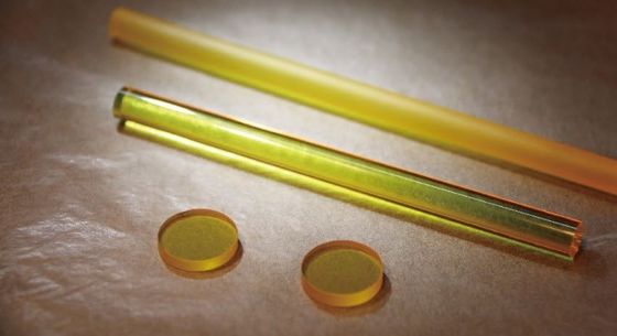 Nd Ce YAG Laser Kristal 1 inci 2 inci 10x10mmt Yttrium Aluminium Garnet Wafer