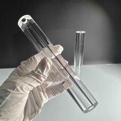 Customized Al2O3 Single Crystal Sapphire Tube Untuk 99,999% Kemurnian Tinggi Berbagai Diameter