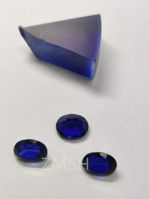 Blue Sapphire Row Gem Fe Ti Doped Kashmir Oceanic Azure Gem Crystal Perhiasan