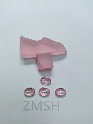 Coral / Rose Pink Sapphire Raw / Roughgem Crystal Lab Dibuat Untuk Aksesoris Perhiasan
