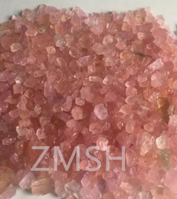 Peach pink Batu permata sintetis mentah dengan Kekerasan Mohs 9