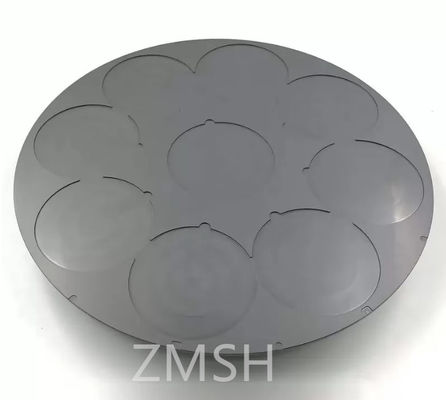 Silikon Karbida Trays SiC wafer plat tray untuk ICP mengukir MOCVD Susceptor Wear Resistant