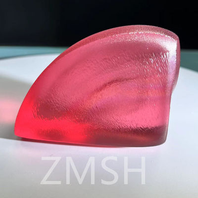 Paparacha safir batu permata mentah buatan laboratorium oranye pink safir batu permata kekerasan Mohs 9