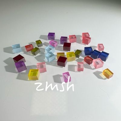 Pertanian buatan Berwarna Doped Sapphire AL2O3 Metode CZ Disesuaikan Ruby Blue Padparadscha