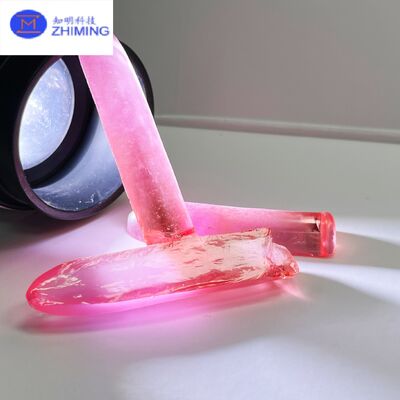 Permata Kristal Safir Flame-Fusion (Morgan Pink) Komponen Jam Tangan