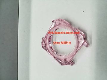 Harga yang pantas Kasus menonton kristal safir merah muda dipoles permukaan tahan aus on line
