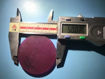 Harga yang pantas 50X2.5mmt Laser Sapphire Kristal Cr3 + Doped Ruby Cr Al2O3 Kristal Substrat Ruby Wafer on line