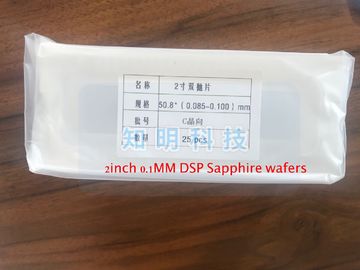 Harga yang pantas Round Sapphire Substrat Wafer 2 Inch 50,8mm Tebal 100um / 0,1mm Dsp on line