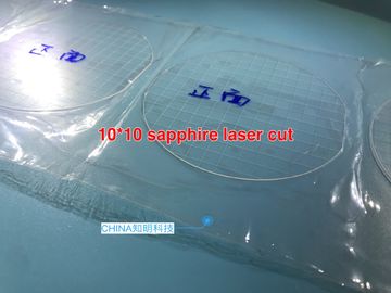 Harga yang pantas 10x10 / 7x7mm Peralatan Laboratorium Ilmiah Sapphire Glass Laser Cutting Lensa Pelindung on line