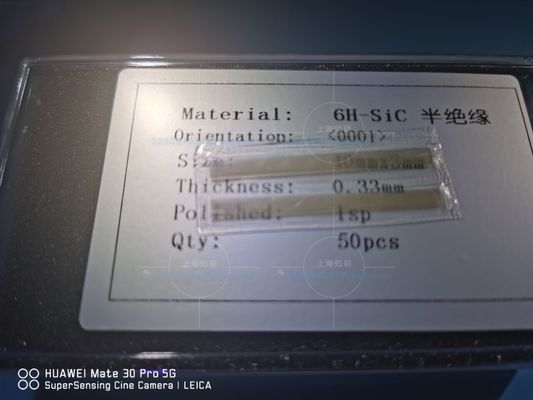 Harga yang pantas 9.4 Kekerasan Chip Sic Optik Silicon Carbon Wafer on line
