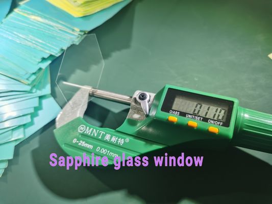 Harga yang pantas Polygon 100um Thickness Sapphire Optical Window Wafer Chemical Resistance on line
