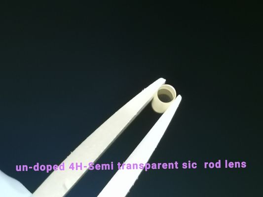 Harga yang pantas Polished Undoped 4h Semi Sic Single Crystal Rod Lens dengan kemurnian tinggi on line