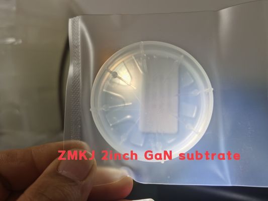 Harga yang pantas 4 Inch Research Grade 0.4mm Free Standing GaN Wafer untuk semikonduktor on line