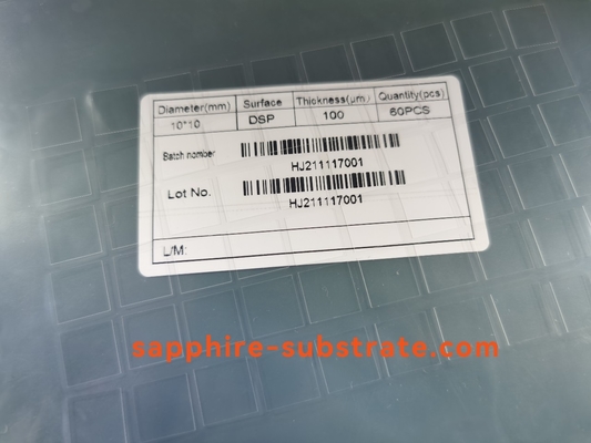 Harga yang pantas 10*10*0.1mmt 100um Sisi Ganda Dipoles Led Sapphire Substrat 2 inci on line