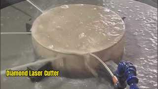 Laser Hijau Memotong Berlian dengan Tepat