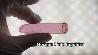 Kristal Safir Merah Muda Morgan